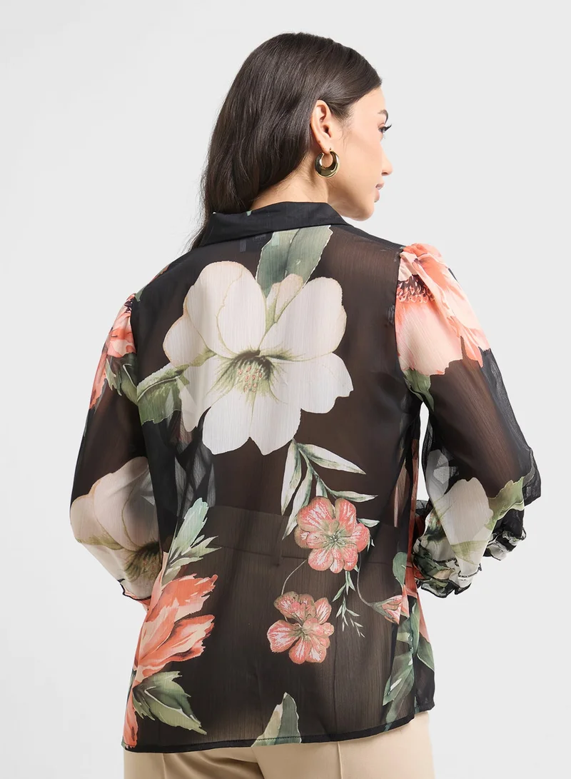 ELLA Floral Print Top