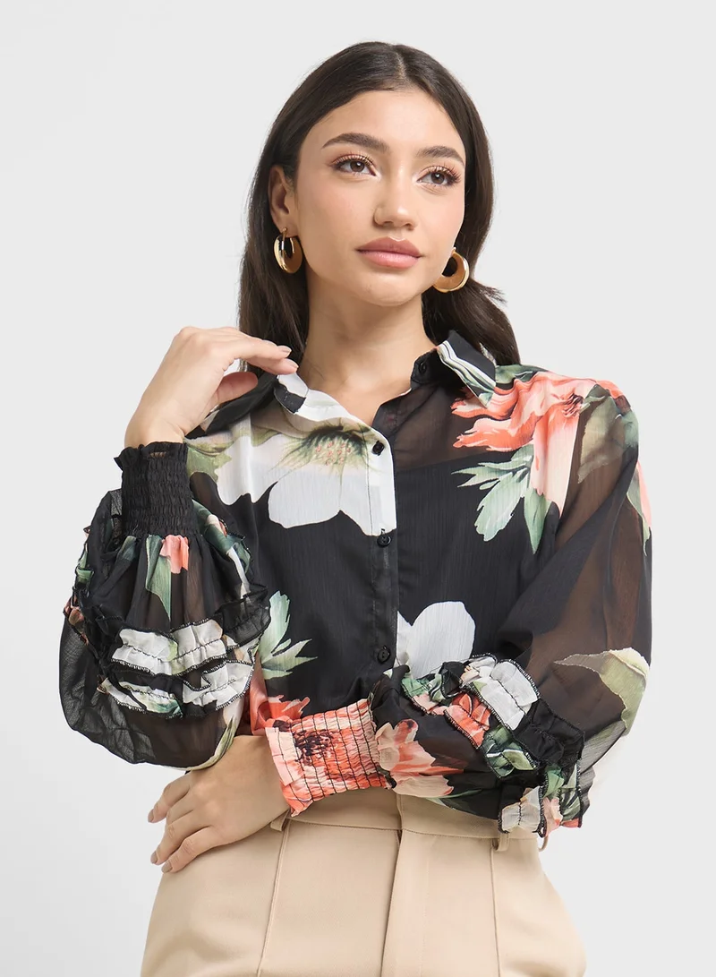 ELLA Floral Print Top