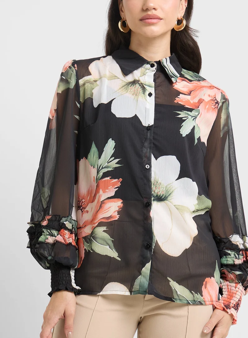 ELLA Floral Print Top