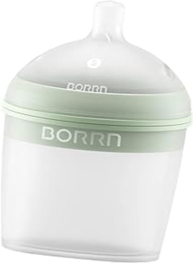 BORRN Borrn Silicone Baby Feeding Bottle, 150 ml - Green