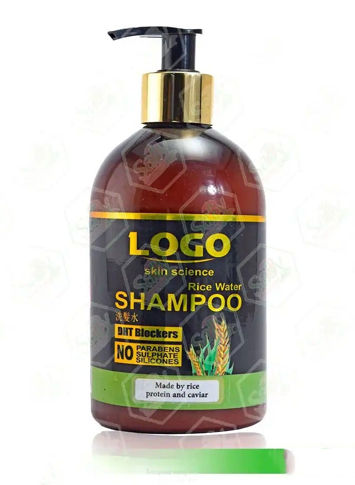 لوجو شامبو لوجو للشعر شامبو الارز لتغذيه وتطويل ونعومه الشعر - Image 1
