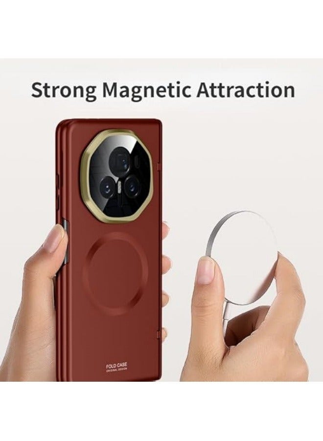 general حافظة مغناطيسية متوافقة مع Honor Magic V3، غلاف فيلم متكامل مع حماية مفصل نابض وحامل عدسة معدني لـ Honor Magic V3 - Image 5