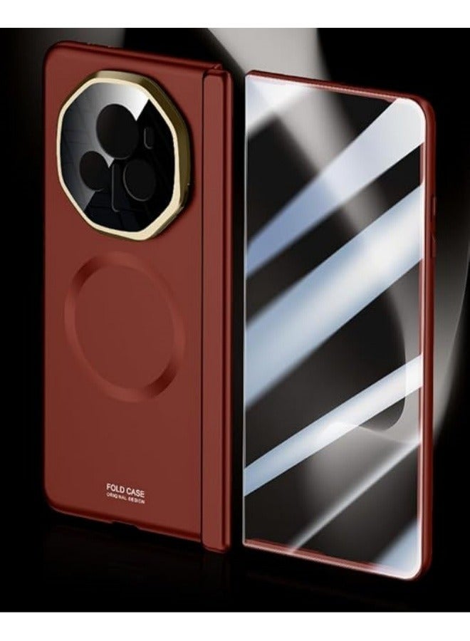 general حافظة مغناطيسية متوافقة مع Honor Magic V3، غلاف فيلم متكامل مع حماية مفصل نابض وحامل عدسة معدني لـ Honor Magic V3 - Image 3