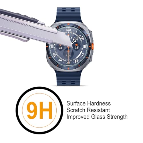 Supershieldz (3 Pack) Designed for Samsung Galaxy Watch Ultra (47mm) 2025-2024 Tempered Glass Screen Protector, Anti Scratch, Bubble Free - Image 2