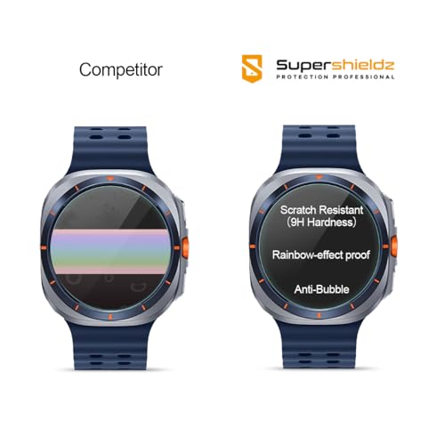 Supershieldz (3 Pack) Designed for Samsung Galaxy Watch Ultra (47mm) 2025-2024 Tempered Glass Screen Protector, Anti Scratch, Bubble Free - Image 4
