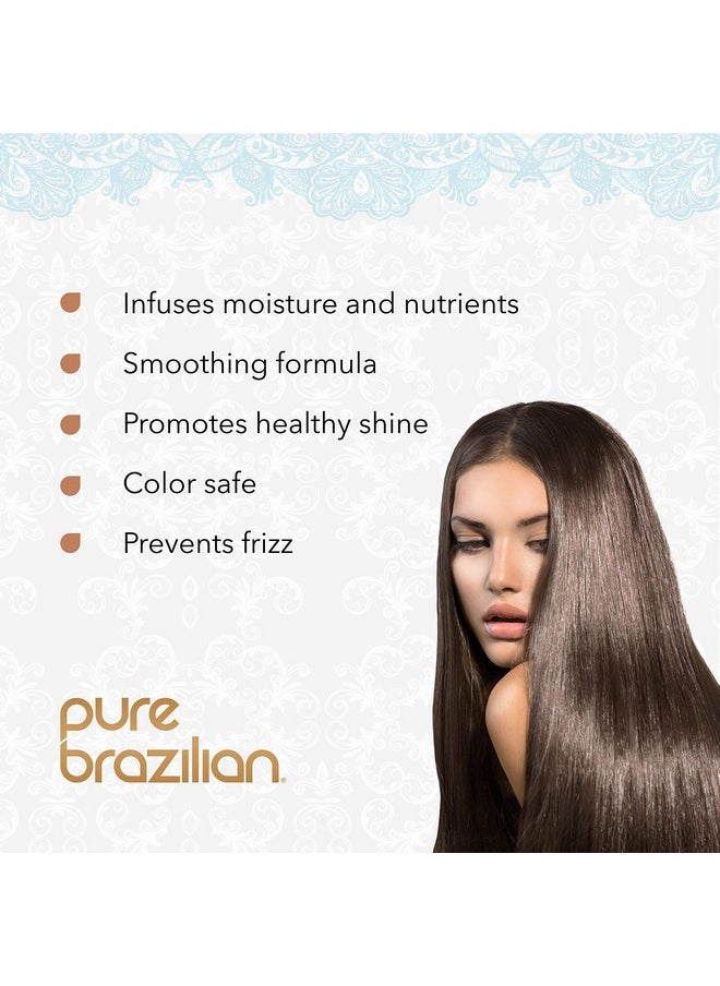 Pure Brazilian 4 Piece Essential Travel Size Kit: Antifrizz Shampoo Conditioner Serum & Masque  - Image 4