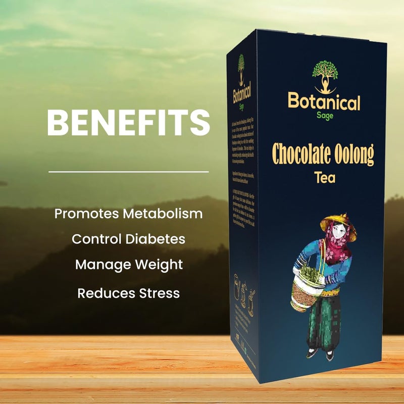 Botanical Sage- Chocolate Oolong Tea 30 Pyramid Teabags | Rich In Antioxidants | Selected | Luxury Tea - Image 5