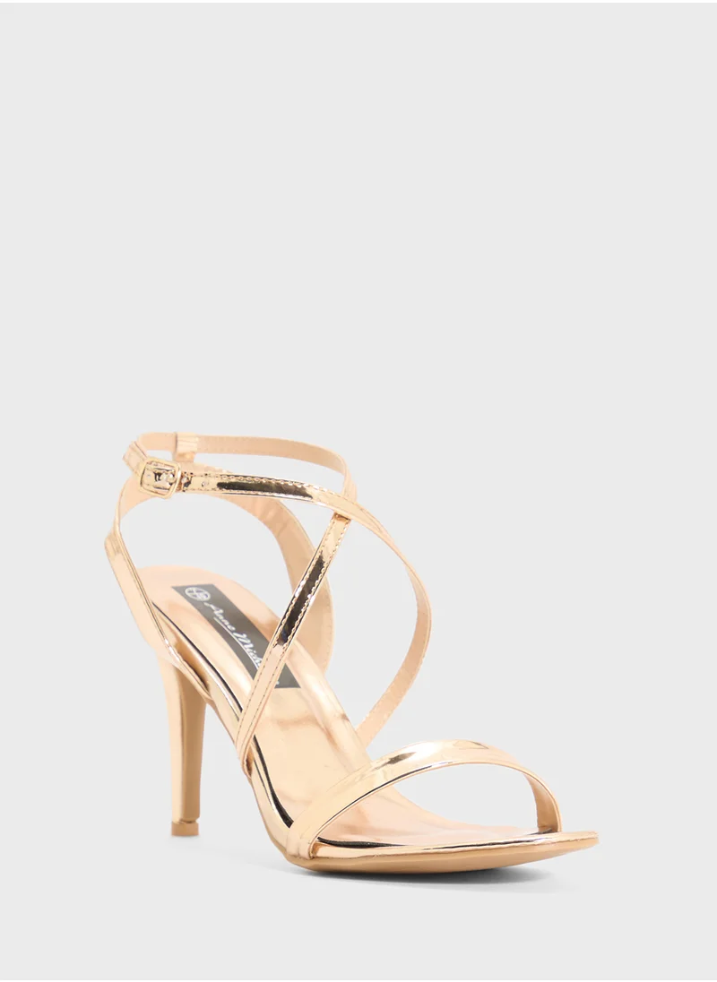 ELLA Metallic Multi-Strap Sandal