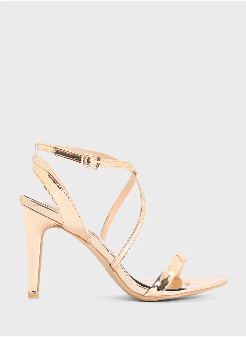 ELLA Metallic Multi-Strap Sandal