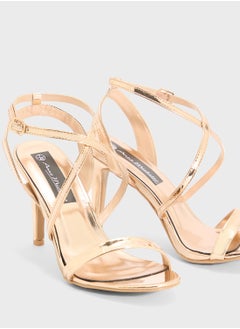 ELLA Metallic Multi-Strap Sandal  - Image 4