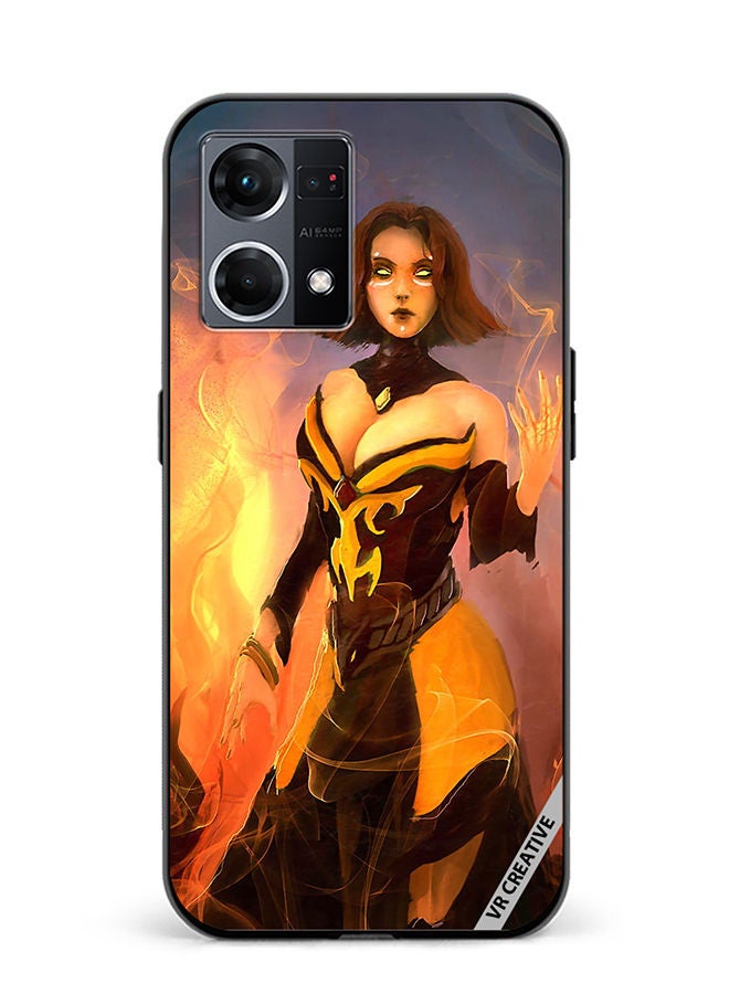 VR CREATIVE Protective Case Cover For Oppo Reno8 4G Dota 2 Admirable Design Multicolour - Image 1