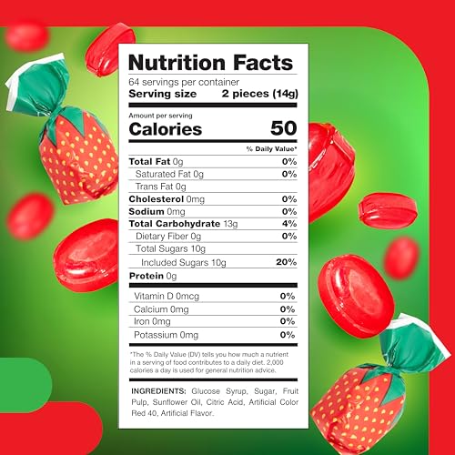 CRAZYOUTLET Arcor Strawberry Bon Bons  2 Pound Bulk Pack  Filled Hard Candy Individually Wrapped  Soft Center Retro Candy  Classic Old School Candy for Office and Events - Image 5