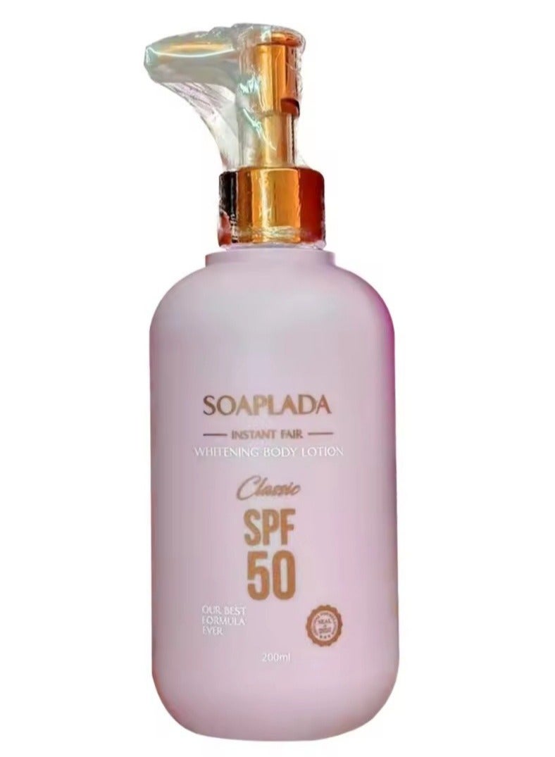 سوبلادا لوشن تبييض الجسم الفوري من سوبلادا بعامل حماية من أشعة الشمس SPF50 (200 مل) - Image 1