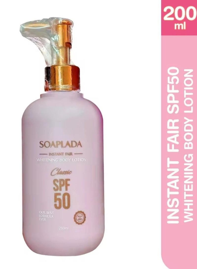 سوبلادا لوشن تبييض الجسم الفوري من سوبلادا بعامل حماية من أشعة الشمس SPF50 (200 مل) - Image 4