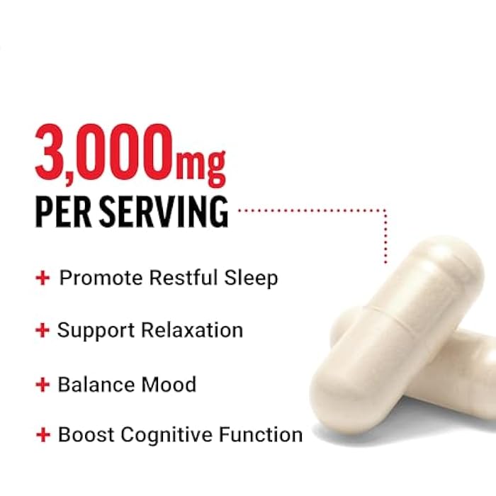 Force Factor Glycine to Promote Relaxation and Restful Sleep, Support Cognitive Function, Mood Balance, and Nerve Health, 100 Vegetable Capsules - Image 2