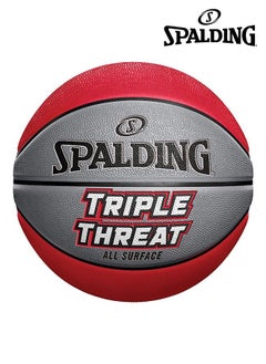 SPALDING Triple Threat Outdoor Basketball Size 7  - Image 1