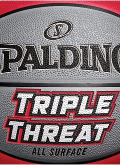 SPALDING Triple Threat Outdoor Basketball Size 7  - Image 5