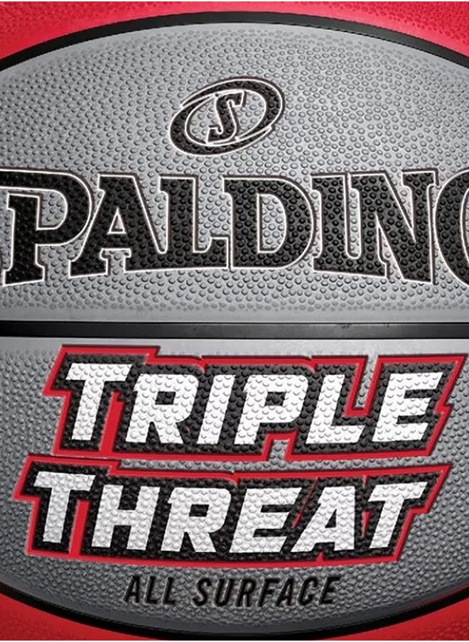 SPALDING Triple Threat Outdoor Basketball Size 7  - Image 5