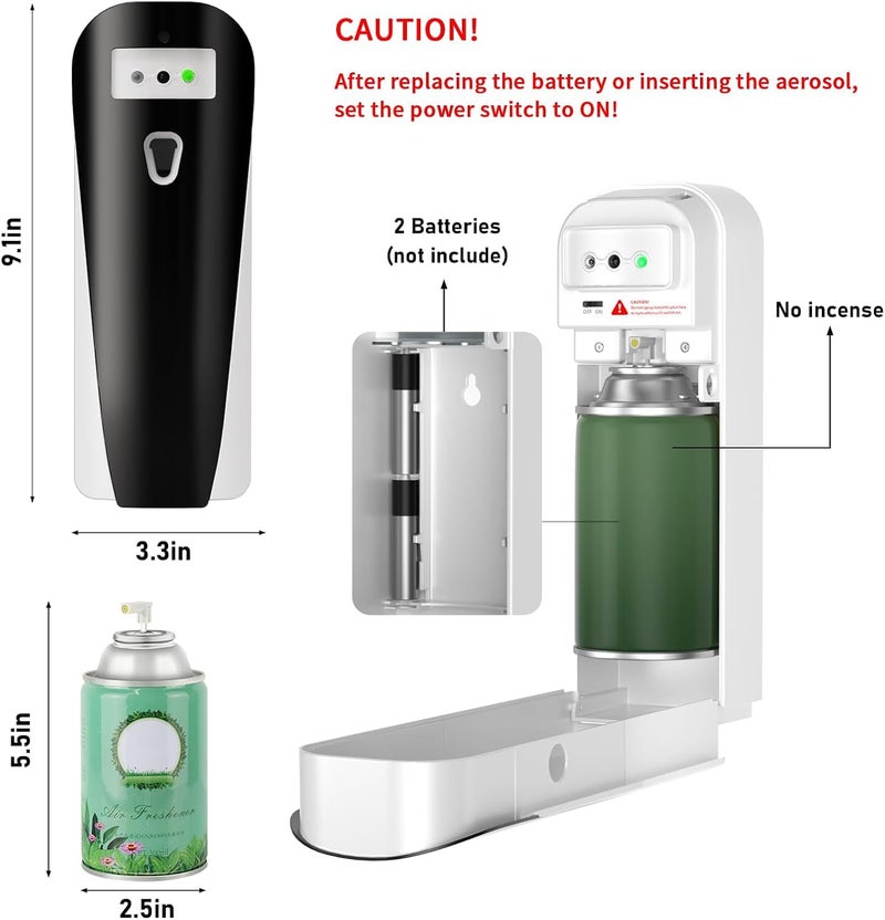KASTWAVE Automatic Air Freshener Dispenser with Remote, Programmable Fragrance Dispenser, Automatic Aromatherapy Machine, Timed Fragrance Diffuser, for Home Bathroom Hotel Toilet Office - Image 5