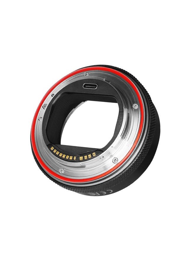 Meike - MK-EFTR-B for Canon EF/EF-S Lens to RF Mount Cameras Auto-Focus Lens Adapter with Control Ring for Canon EF/EF-S Lenses to Canon EOS R RP R5 R6 R7 R10 C70 - Image 1