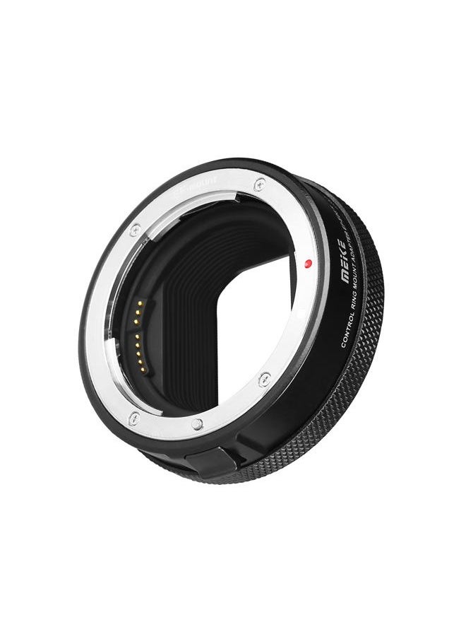 Meike - MK-EFTR-B for Canon EF/EF-S Lens to RF Mount Cameras Auto-Focus Lens Adapter with Control Ring for Canon EF/EF-S Lenses to Canon EOS R RP R5 R6 R7 R10 C70 - Image 1