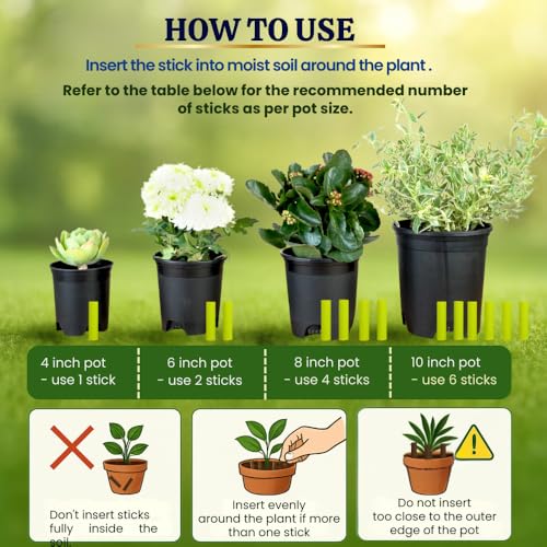 Utkarsh All Plant Food Sticks for Foliage/Green Leaves - Pack of 15 Sticks | Natural & Organic Nutrition for All Indoor & Outdoor Home Garden Plants | Multi-Purpose Natural Plant Growth Booster - Image 4