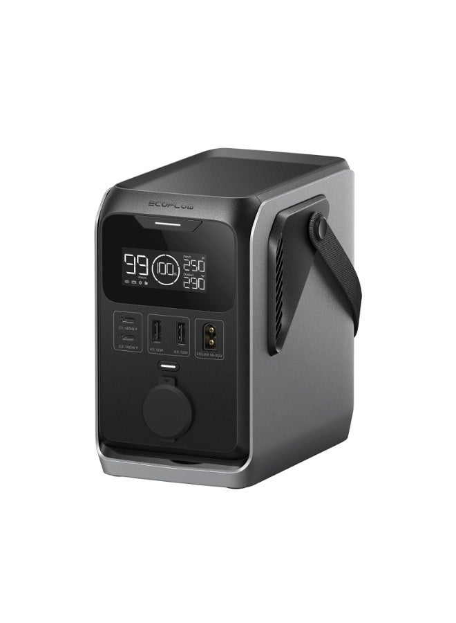 ECOFLOW EF ECOFLOW Trail 300 DC Portable Power Station, 288Wh Ultra-light LiFePO4 Battery with Handle, 300W Solar Generator, Fast Charge,Output Port, Drop-Proof, Solar/Car Input for Camping/Travel - Image 1