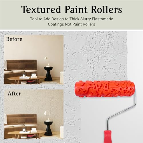 Nichiyo 7'' Texture Roller DIY Decorative Art Pattern Paint Roller Rubber Roller for Walls, Furnitures and Floors Decoration(EG323T) - Image 5