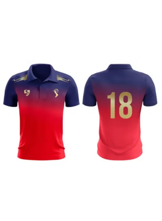 SG IPL 2026 | Royal Challengers Bangalore (RCB) T-Shirt | Unisex Regular Fit | Half Sleeve | Stretchable Match Fit Fan Jersey - Image 1