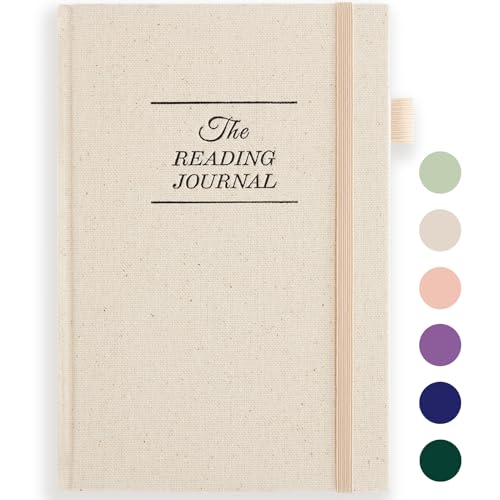 JUBTIC Reading Journal - Book Journal Reading Log for Review and Track Your Reading Progress - Gift Book Accessories for Book Lovers and Voracious Readers - 75 Books，A5 Size (Beige) - Image 1