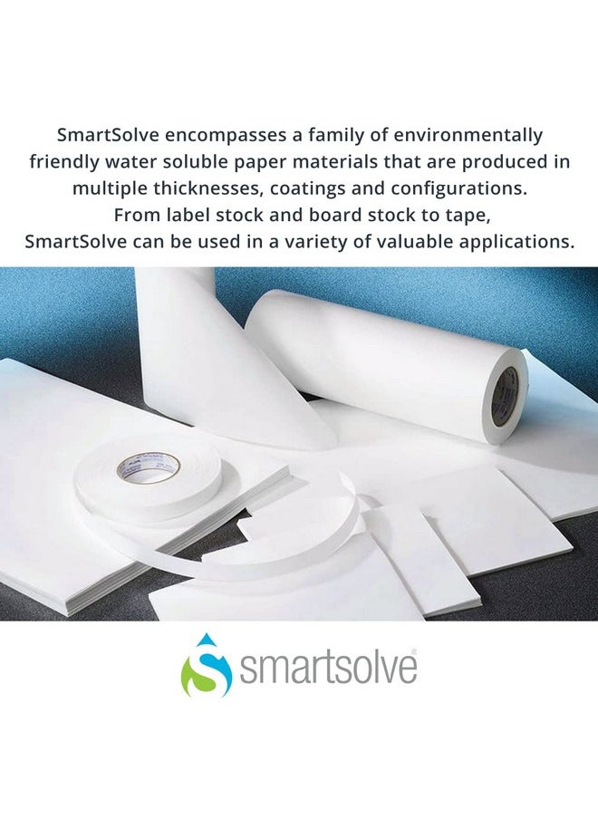 SmartSolve - Water Soluble Tape 1” X 30 Yards Dissolves Quickly In Water Self Adhesive Mask For Hydrographics & Double Dipping Crafts & Labels Biodegradable Eco Friendly - Image 1