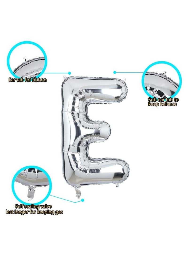 Goldedge 32 Inch Giant Gold  Letter E Foil Helium Balloons Big Single Mylar Balloon Birthday Party Decoration Supply Baby Shower (Gold E) - Image 2