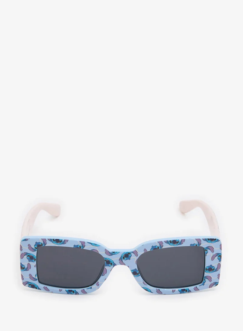 Redtag Girls Ivory And Blue Stitch Print Sunglasses
