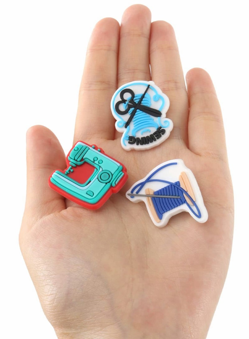Excefore Crocs Charms 10 Pcs Shoe Decoration Charms Sewing Machine Needle Thread - Image 4