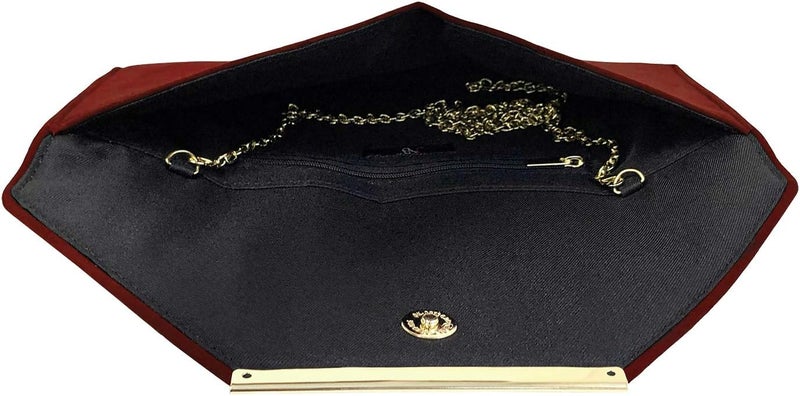 JNB Faux Microsuede Envelope Clutch - Image 5