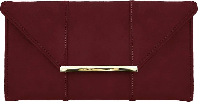 JNB Faux Microsuede Envelope Clutch - Image 1