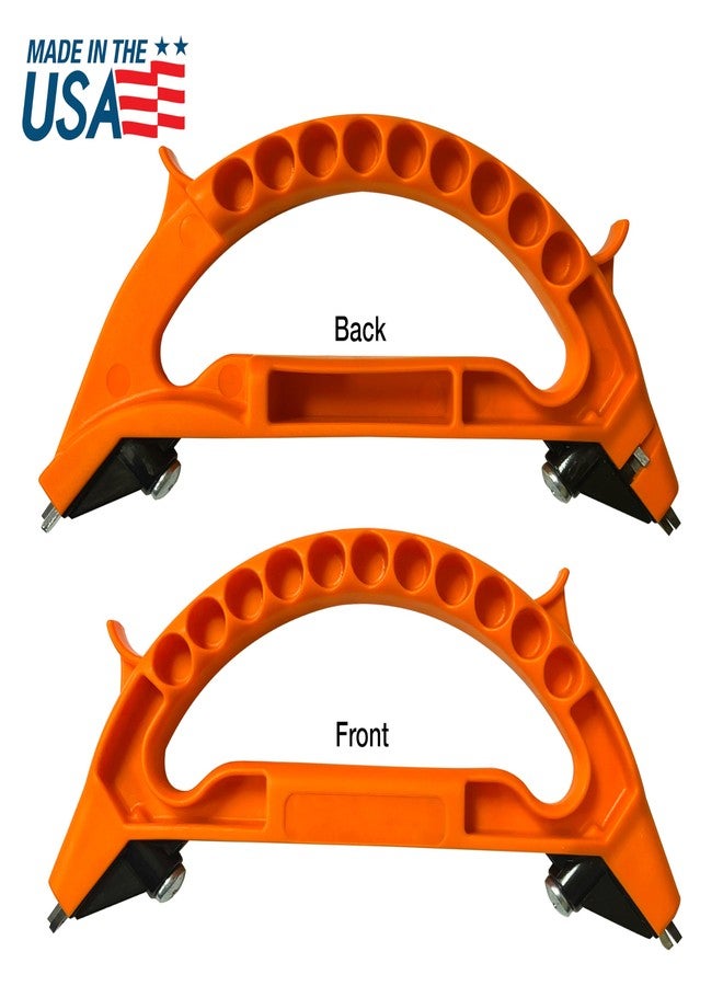 أكيو شارب مبراة AccuSharp متعددة الاستخدامات، مبراة شاملة للسكاكين والمقصات وأدوات الحدائق، تشحذ وتعيد حدّة السكاكين المسننة والسواطير والفؤوس والسكاكين الكبيرة، لون برتقالي - Image 4