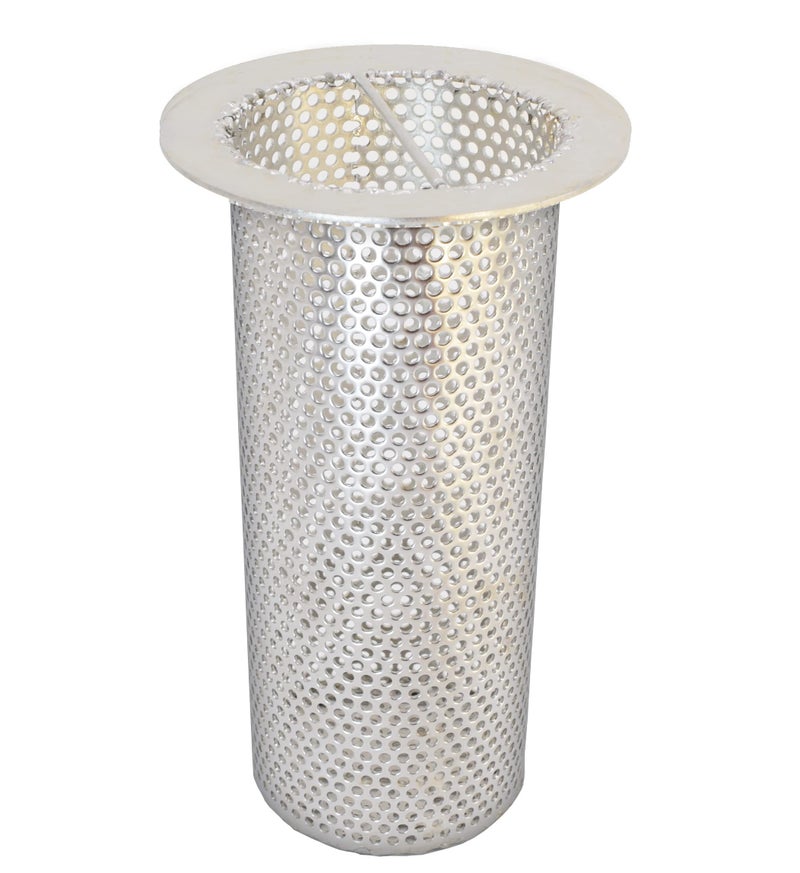 4 Commercial Floor Drain Strainer 8 Tall Perforated Stainless Steel