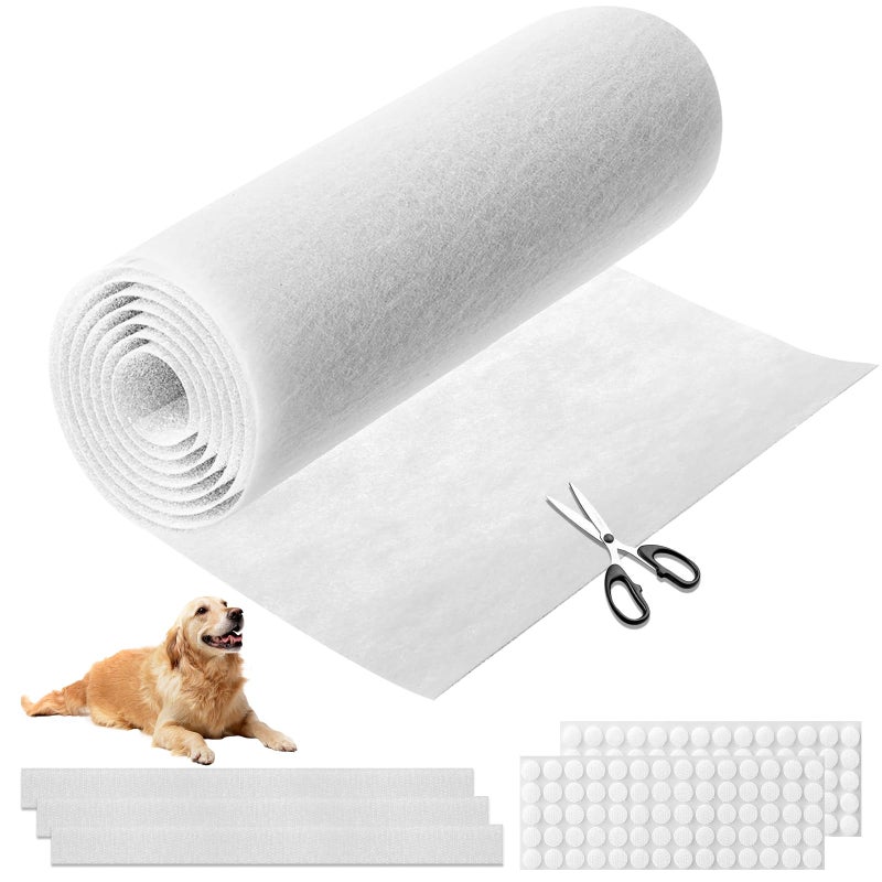 Demiwise MERV 13 Air Filter Material -23 FtÂ² Cut to Fit Air Filter Media for Home HVAC, Furnace, AC & Purifier -Filters Dust and Pet Dander as Small as 0.3 Microns-Easy DIY with Hook Tape - Image 1