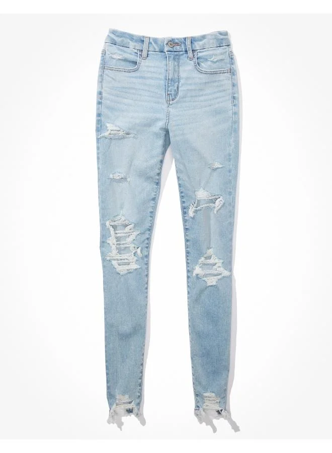 American Eagle AE Ne(x)t Level Ripped Curvy High-Waisted Jegging