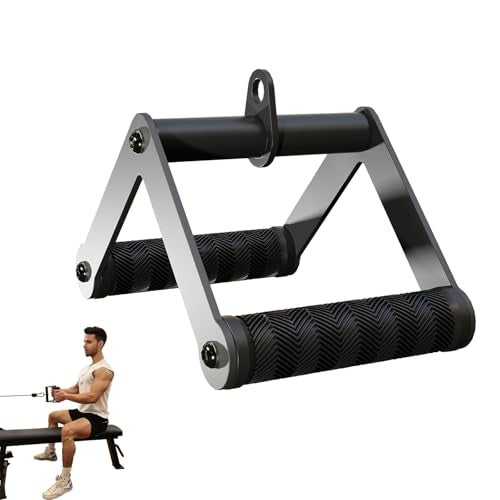 Fitarc Double D Row Handle Cable Attachments for Gym, Non-Slip V Bar Attachment for Home Gym Equipment, T Bar Row Attachment for Back Training, LAT Pulldown Attachments and Cable Machine Attachment - Image 1