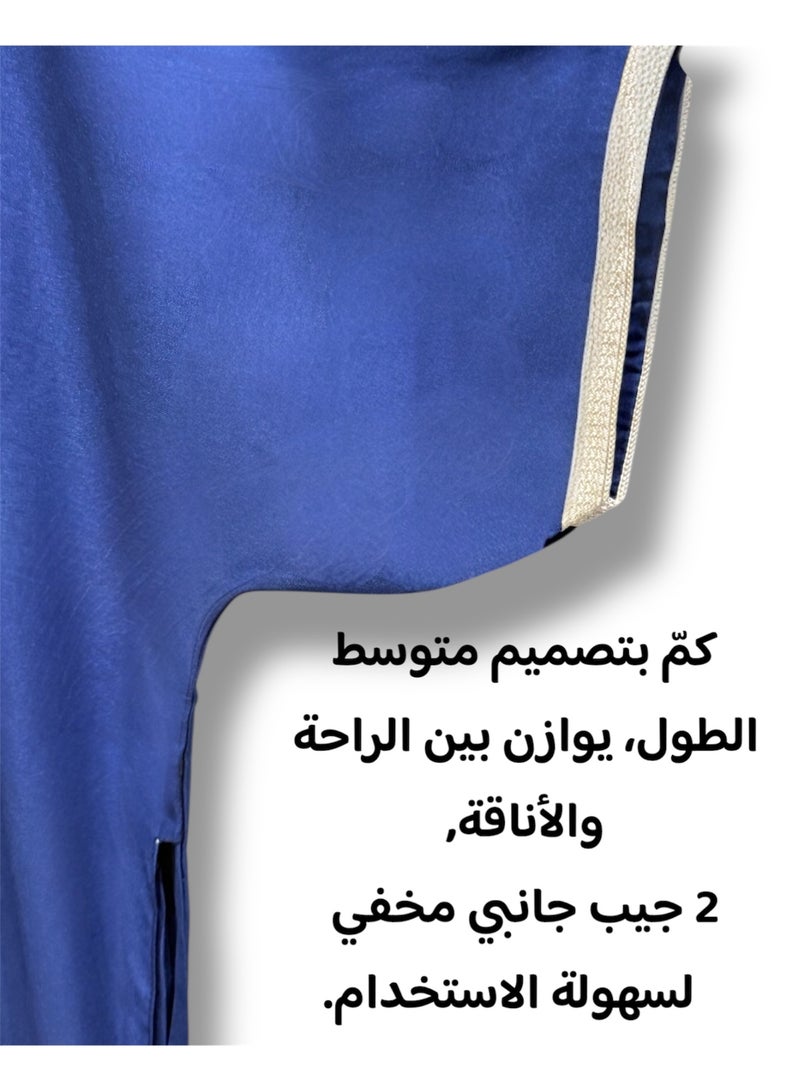 Men's Shirt, Nightgown, Moroccan Robe, Comfortable Men's Gifts Luxury Men's House Robe for Comfort Moroccan Shirt, Men's Summer Shirt, Short Sleeve Shirt, Men's Robe Comfortable Men's Gifts - Image 4