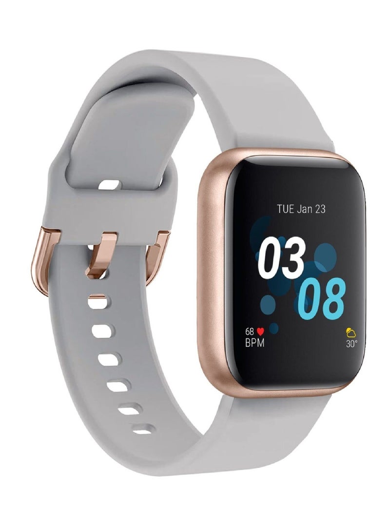 آي تاتش ساعة آي تاتش يونيسكس تفاعلية إير  روز جولدرمادي بحزام سيليكون - Image 2