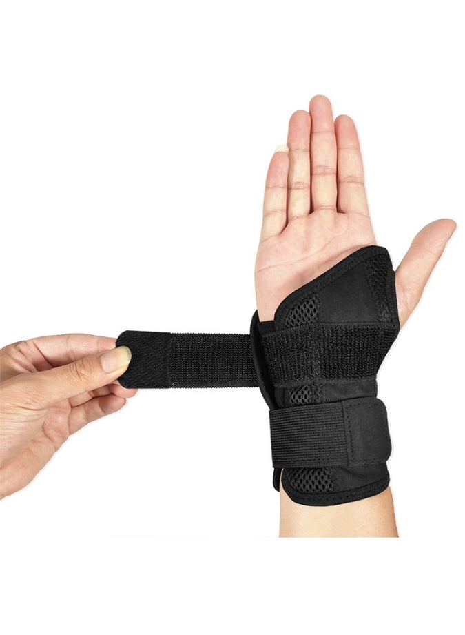 COYO Sports Medicine Green Fitted Wrist Brace for Men and Women, Wrist Pain Relief Support, Ideal for Carpal Tunnel, Tendonitis, Arthritis, 1 Piece Left Hand Black - Image 3