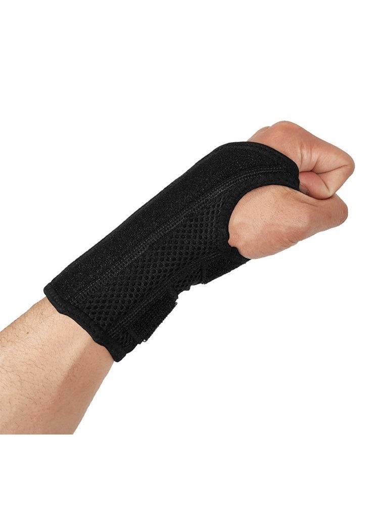 COYO Sports Medicine Green Fitted Wrist Brace for Men and Women, Wrist Pain Relief Support, Ideal for Carpal Tunnel, Tendonitis, Arthritis, 1 Piece Left Hand Black - Image 2
