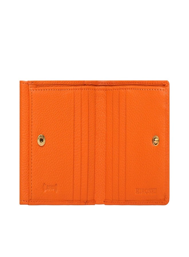 HIROSHI Genuine Leather Ladies Bi-Fold Compact Purse - Image 4