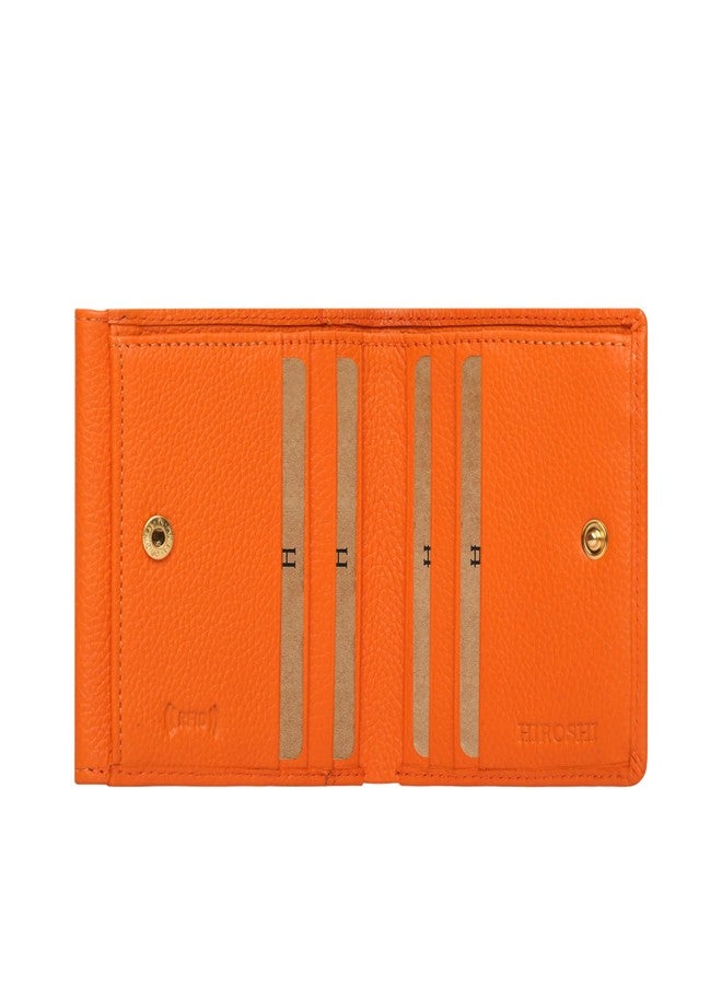 HIROSHI Genuine Leather Ladies Bi-Fold Compact Purse - Image 3