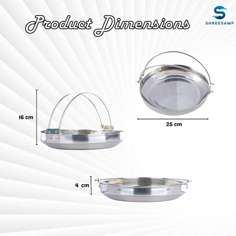 SHREESAMP SHREESAMP Ultra-Durable Stainless Steel Steam Bowl with Ergonomic Cool-Touch Handle for Effortless Cooking, and All-Purpose Food Preparation | Perfect for Vegetables, Seafood, Dumplings, and More!  - Image 3