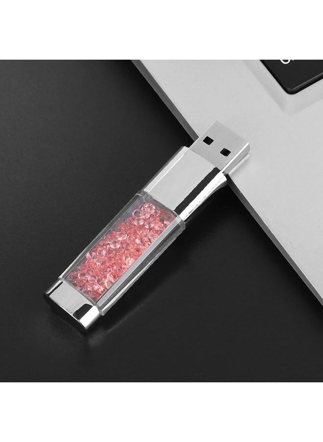 Unique U Disk USB 2.0 Breathing Light Crystal Flash Drive Memory Stick (32G)