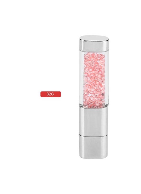 Unique U Disk USB 2.0 Breathing Light Crystal Flash Drive Memory Stick (32G)